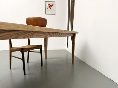 Table XXL en chêne et châtaignier massif, vue 28