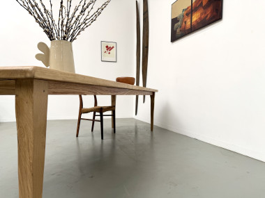 Table XXL en chêne et châtaignier massif, vue 29