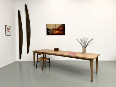 Table XXL en chêne et châtaignier massif, vue 30