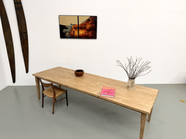 Table XXL en chêne et châtaignier massif, vue 31