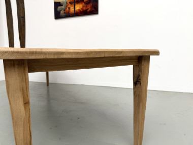 Table XXL en chêne et châtaignier massif, vue 33