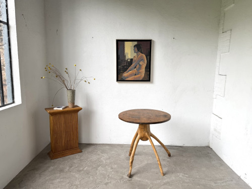 Table brutaliste, art populaire des années 50, vue 1