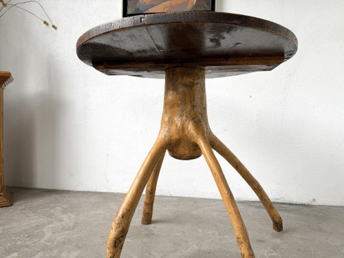 Table brutaliste, art populaire des années 50, vue 7