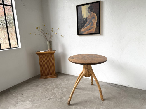 Table brutaliste, art populaire des années 50, vue 10