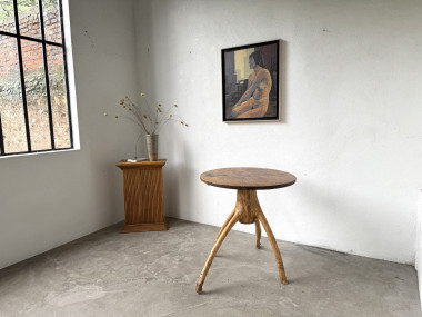 Table brutaliste, art populaire des années 50, vue 11