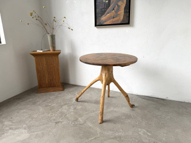Table brutaliste, art populaire des années 50, vue 13
