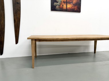 Grande table de salle à manger en chêne massif, au format XXL., vue 5