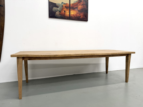 Grande table de salle à manger en chêne massif, au format XXL., vue 6