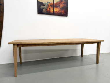 Grande table de salle à manger en chêne massif, au format XXL., vue 6
