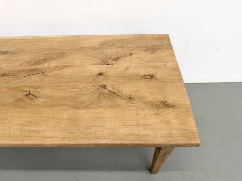 Grande table de salle à manger en chêne massif, au format XXL., vue 7