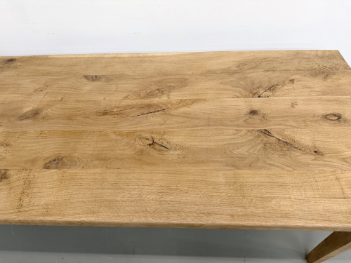 Grande table de salle à manger en chêne massif, au format XXL., vue 8