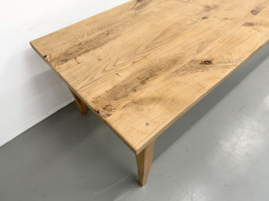 Grande table de salle à manger en chêne massif, au format XXL., vue 11