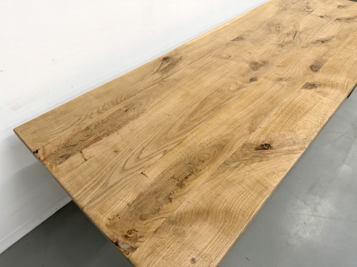 Grande table de salle à manger en chêne massif, au format XXL., vue 12