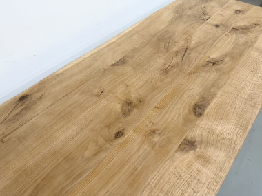 Grande table de salle à manger en chêne massif, au format XXL., vue 13