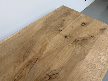 Grande table de salle à manger en chêne massif, au format XXL., vue 14