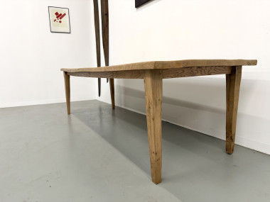 Grande table de salle à manger en chêne massif, au format XXL., vue 16