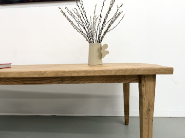 Grande table de salle à manger en chêne massif, au format XXL., vue 22