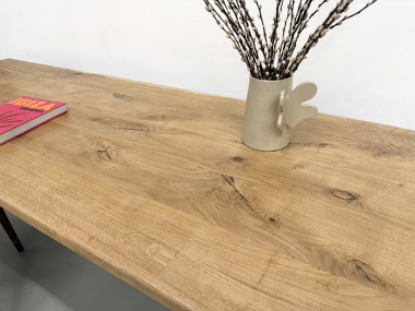 Grande table de salle à manger en chêne massif, au format XXL., vue 23