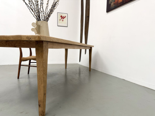 Grande table de salle à manger en chêne massif, au format XXL., vue 25