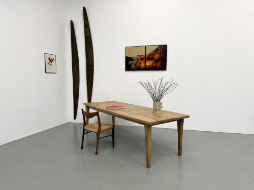 Grande table de salle à manger en chêne massif, au format XXL., vue 28