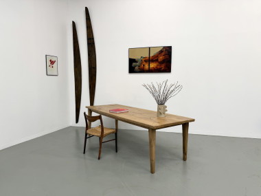 Grande table de salle à manger en chêne massif, au format XXL., vue 28