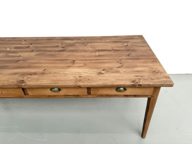 Ancienne table d'école à 8 tiroirs, vue 5