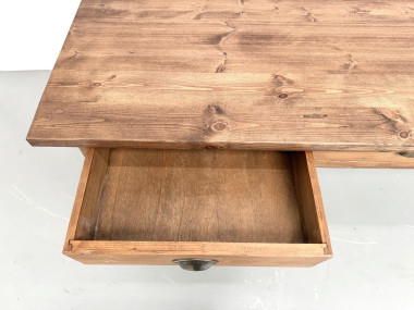Ancienne table d'école à 8 tiroirs, vue 15