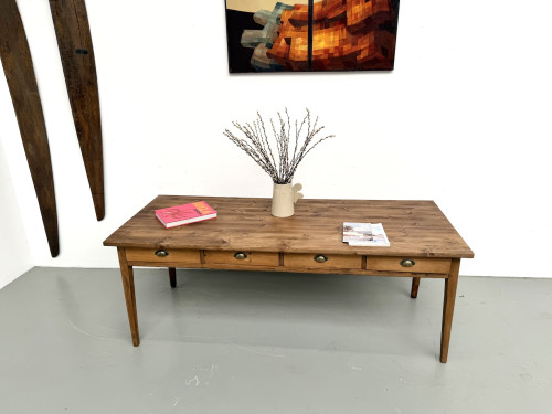 Ancienne table d'école à 8 tiroirs, vue 17