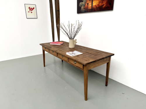 Ancienne table d'école à 8 tiroirs, vue 18