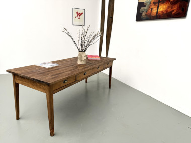 Ancienne table d'école à 8 tiroirs, vue 24