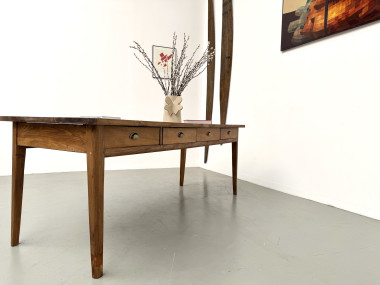 Ancienne table d'école à 8 tiroirs, vue 25