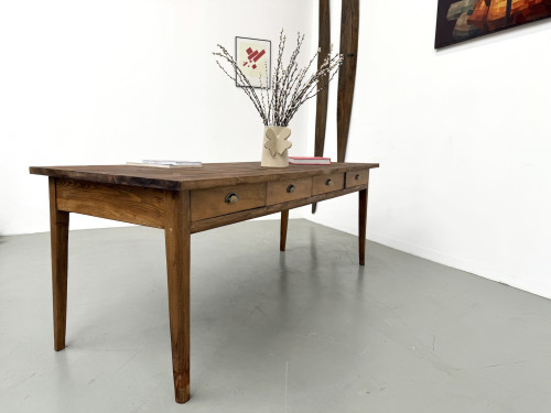 Ancienne table d'école à 8 tiroirs, vue 32