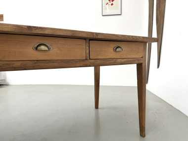 Ancienne table d'école à 8 tiroirs, vue 34