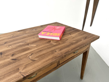Ancienne table d'école à 8 tiroirs, vue 35
