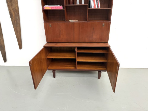 Enfilade bibliothèque en teck et laiton, vue 30