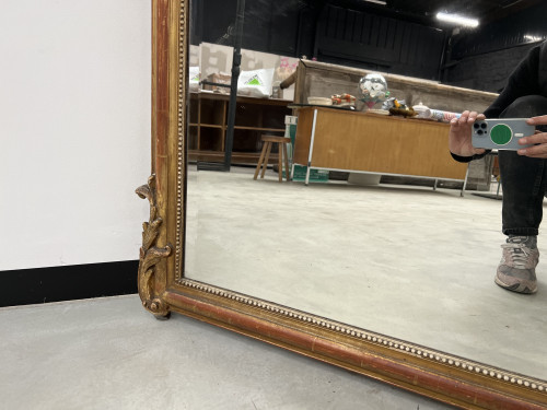 Grand miroir XIXème siècle de style Louis XV, vue 7