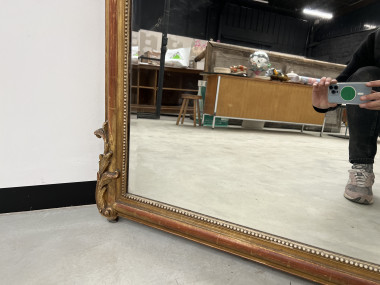 Grand miroir XIXème siècle de style Louis XV, vue 7