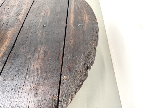 Table ronde art populaire en chêne, circa 1880, vue 12