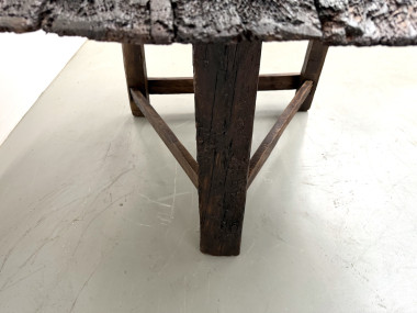 Table ronde art populaire en chêne, circa 1880, vue 22
