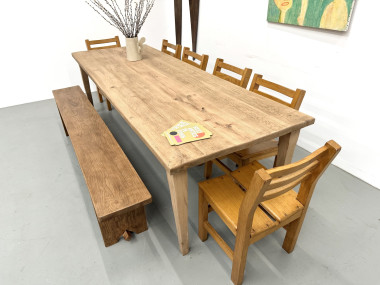 Table de ferme XXL aux pieds fuseaux, vue 2