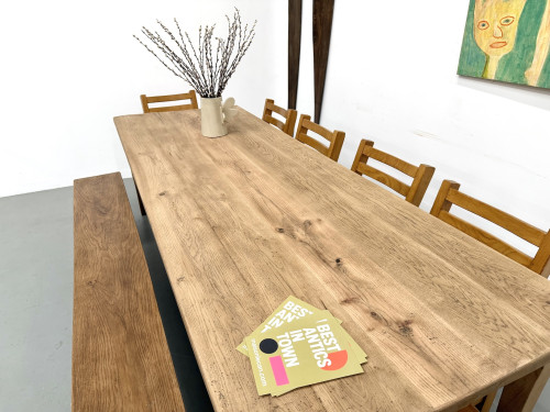 Table de ferme XXL aux pieds fuseaux, vue 4