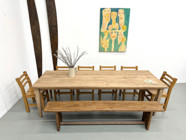 Table de ferme XXL aux pieds fuseaux, vue 7