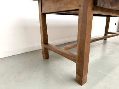 Table de ferme française en noyer massif, circa 1920, vue 16