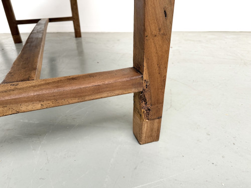 Table de ferme française en noyer massif, circa 1920, vue 26