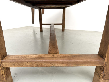 Table de ferme française en noyer massif, circa 1920, vue 27