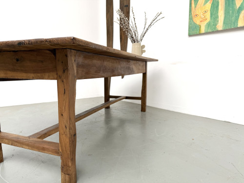 Table de ferme française en noyer massif, circa 1920, vue 30