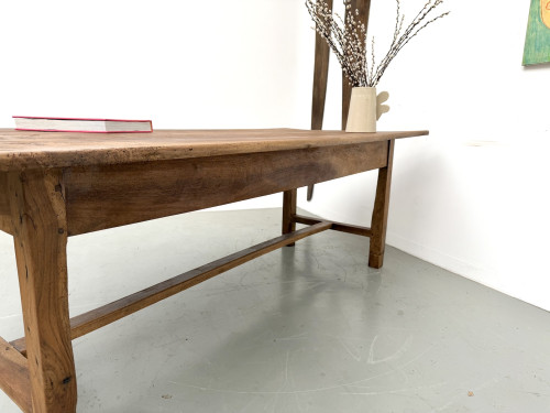 Table de ferme française en noyer massif, circa 1920, vue 31