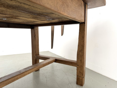 Table de ferme française en noyer massif, circa 1920, vue 34