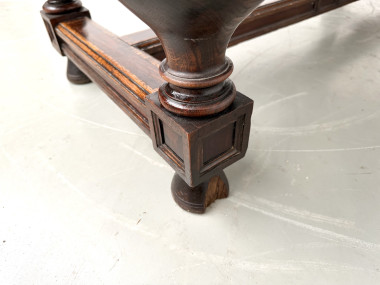 Bureau néo-Renaissance en chêne massif, circa 1900, vue 22