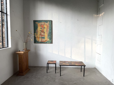 Duo de tables basses en céramique émaillée, vue 2